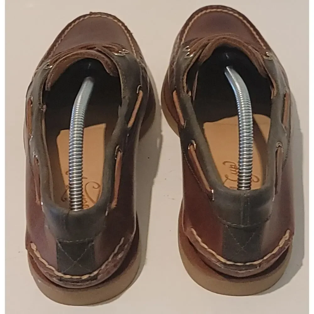 NWOB Sperry Gold Cup Authentic Original 2Eye MEN'S Tan Leather Boat Shoes SZ 9M